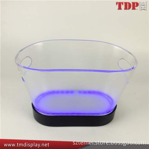 wholesale belvedere vodka bottle custom plastic acrylic led ice bucket